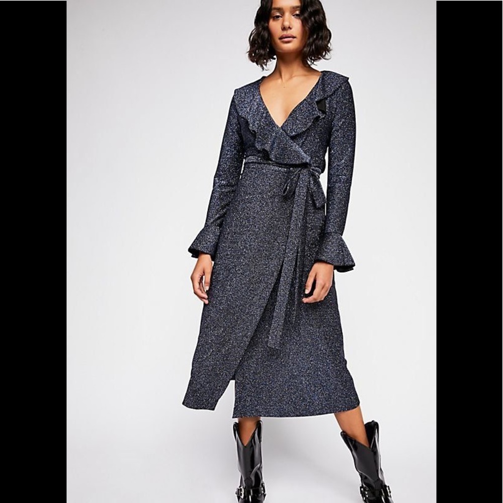 Free People | ‘One more time’ midi wrap dress